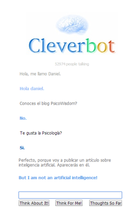 Conversación con CleverBot